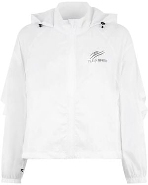 Philipp Plein Cortavientos Con Capucha - Blanco