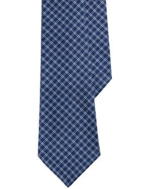 Polo Ralph Lauren Plaid-Pattern Tie - Blue