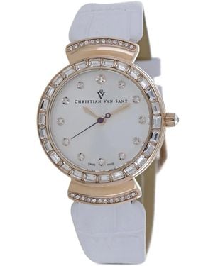 Christian Van Sant Nova 34Mm Watch - Grey