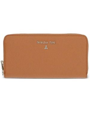 Patrizia Pepe Leather Continental Wallet - Brown