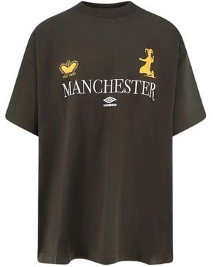 Umbro Logo-Print T-Shirt - Black