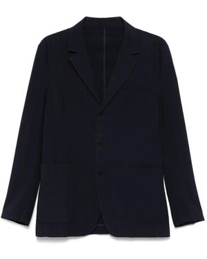 Original Vintage Style Single-Breasted Blazer - Blue