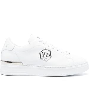 Philipp Plein Hexagon Low-Top Trainers - White