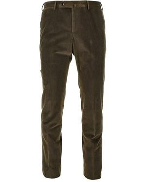 PT Torino Pantalon En Velours Côtelé - Green