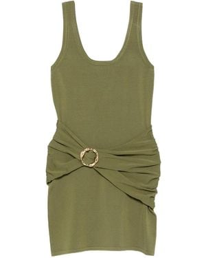 Jonathan Simkhai Abito Arricciato Con Cintura - Verde