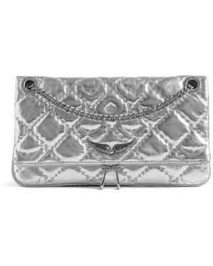 Zadig & Voltaire Quilted Chain-Strap Cross-Body Bag - Grey