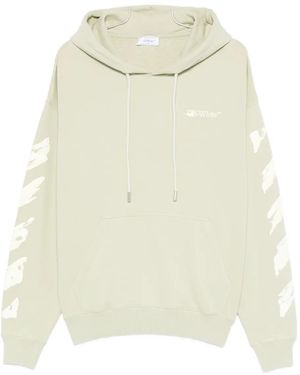 Off-White c/o Virgil Abloh Paint-Splatter Hoodie - White