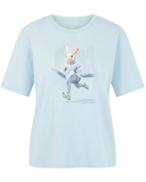 Marc Cain Graphic-Print T-Shirt - Blue