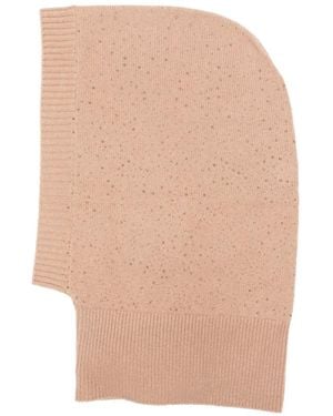 Max Mara Balaklava Mit Kristallen - Weiß