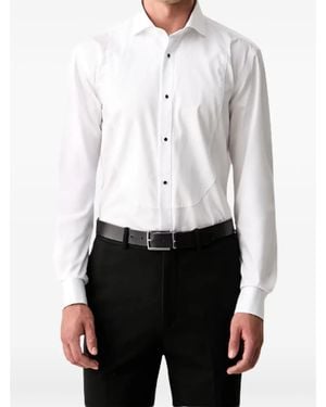 BOSS Bib-Front Cotton Shirt - White
