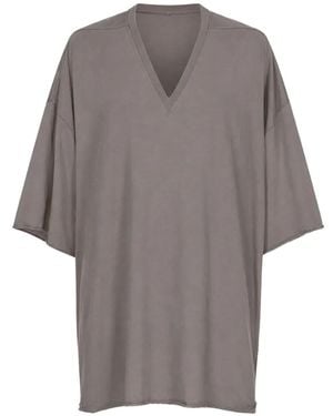 Rick Owens V Tommy T Raw-Cut T-Shirt - Grey