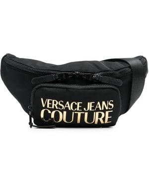 Versace Jeans Couture Logo-Print Belt Bag - Black