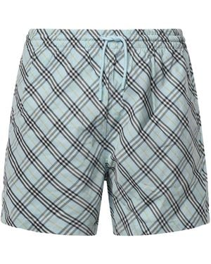 Burberry Zwembroek Met Trekkoord - Blauw