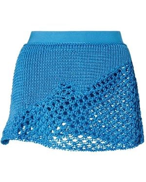 Fendi Openwork Skirt - Blue