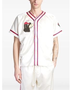 Bode Redtail Baseball Shirt - White