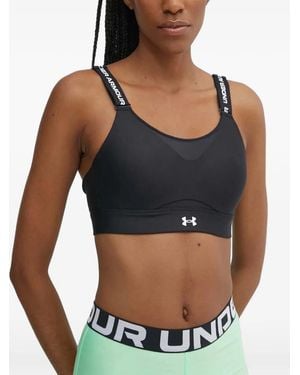 Under Armour Infinity 2.0 High Logo-Strap Sports Bra - Black