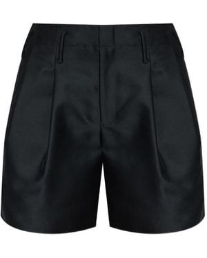 KENZO Pantalones De Vestir Cortos Con Pinzas - Negro