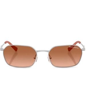 ARMANI EXCHANGE Geometric-Frame Sunglasses - White