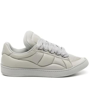 Lanvin Curb Xl レザースニーカー - グレー