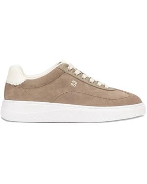 HUGO Sneakers Mit Logo-Prägung - Braun