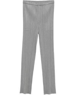 Pleats Please Issey Miyake Pleated Trousers - Grey