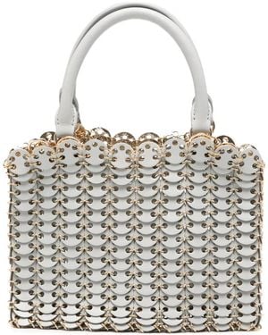 Rabanne 1969 Disc-Embellished Tote Bag - White