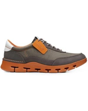 Clarks Nature X One Lace-Up Sneakers - Brown