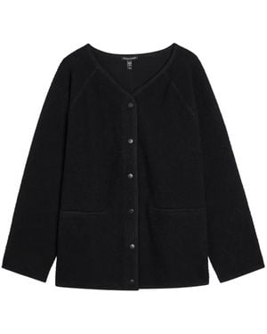 Eileen Fisher Chaqueta Con Botones De Presión - Negro