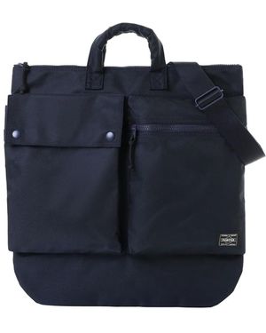 Porter-Yoshida and Co Sac Porté Épaule À Poche Sur Le Dessus - Blue