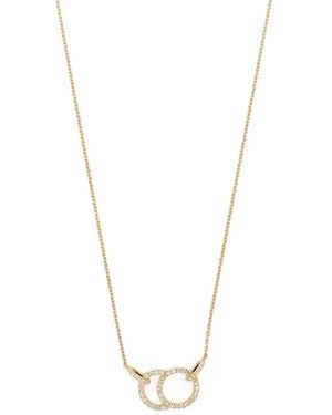 COURBET Collar Ceelste Con Colgante En Oro Amarillo Reciclado De 18Kt Con Diamantes De Laboratorio - Blanco