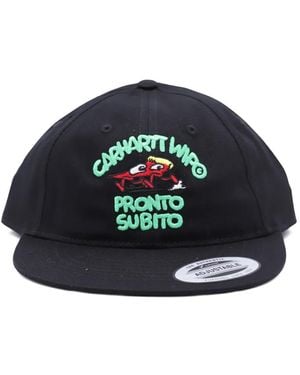 Carhartt Pronto Embroidered-Logo Baseball Cap - Blue