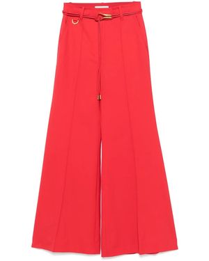 Zimmermann Wool-Blend Crush Tailored Pants