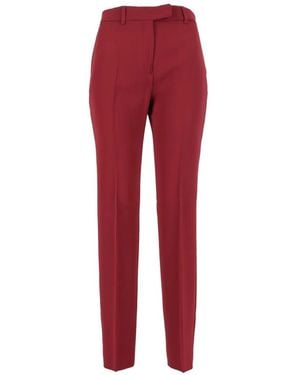 Max Mara Straight-Fit Cady Pants - Red