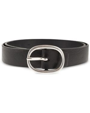 Alberto Luti Ring-Buckle Belt - Black