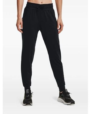 Under Armour Drawstring-Waistband Tapered Pants - Blue
