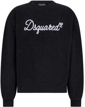 DSquared² シグネチャー クルーネック スウェットシャツ - ブラック