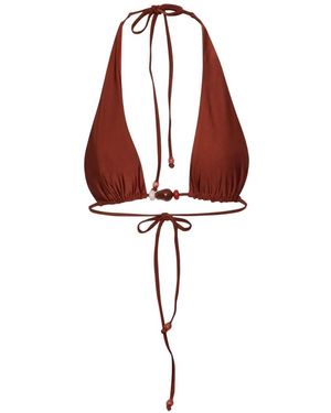 Baobab Jelena Resin-Stones Triangle Bikini Top - Red