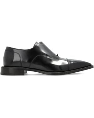 Lanvin Laceless Oxford Shoes - Black