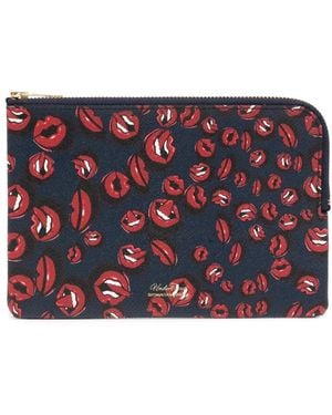 Undercover Graphic-Print Wallet - Red