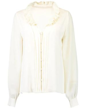 Alexis Blouse Vina À Volants - Blanc