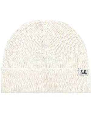 C.P. Company Extrafine Merino Wool Fisherman Beanie Hat - Natural