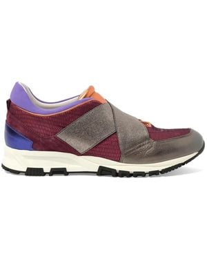 Lanvin Elastic-Band Running Sneakers - Red