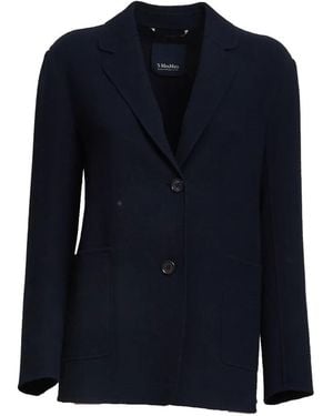 Max Mara Single-Breasted Blazer - Blue