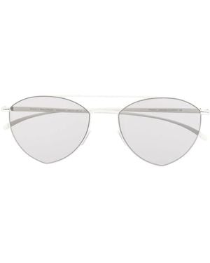Mykita ラウンドフレーム サングラス - ホワイト