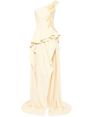 Saiid Kobeisy Embroidered Maxi Dress - White