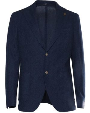 Brera Orologi Two-Button Knitted Jacket - Blue