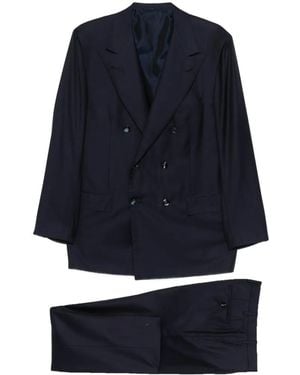 Kiton Double-Breasted Suit - Blue