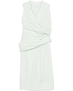 Jil Sander ノットディテール ドレス - ホワイト