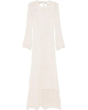 Akep Crochet-Knit Dress - White