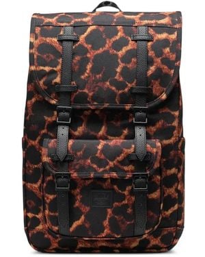 Herschel Supply Co. 21L Herschel Little America Leopard-Print Backpack - Black